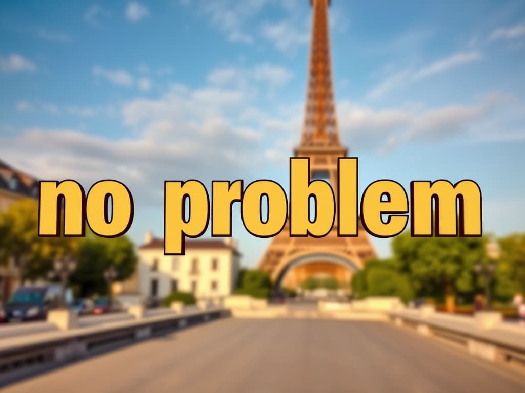 no problem in French