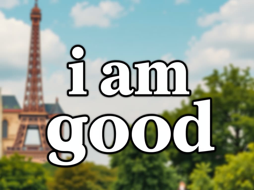 i am good in French