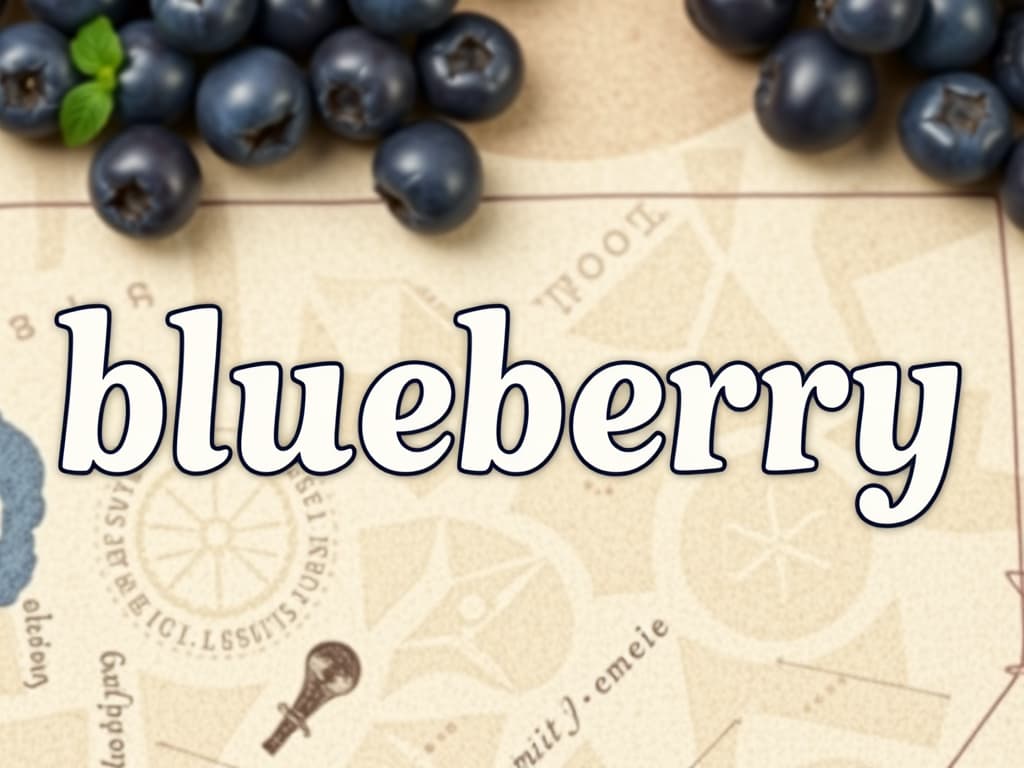 blueberry in French