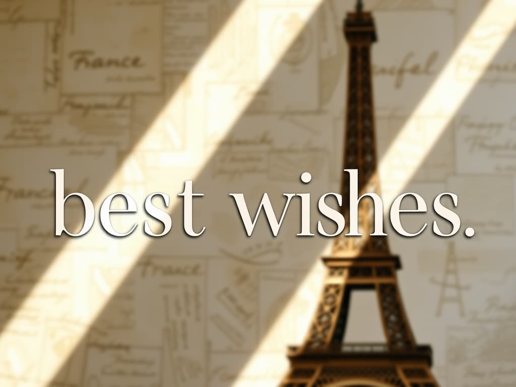 best wishes in French