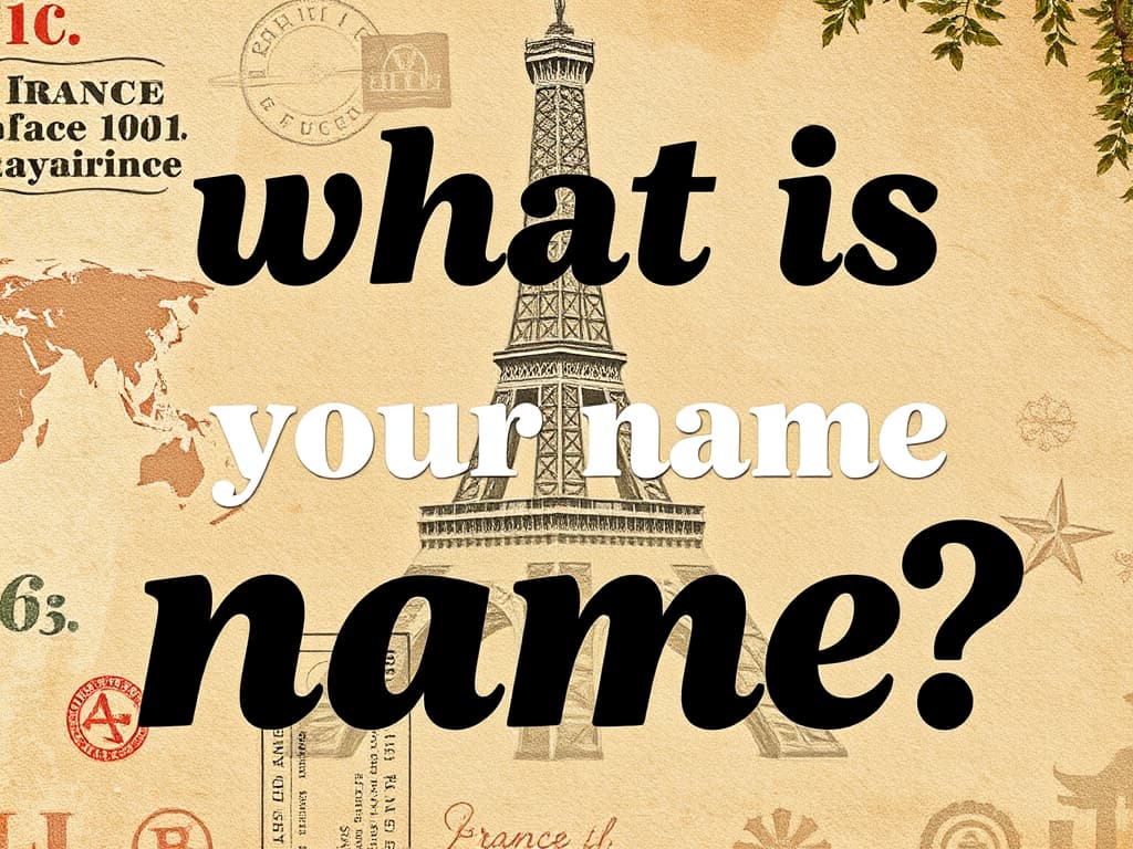 what is your name in French