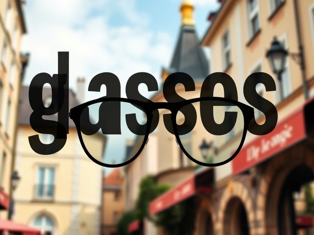 glasses in French