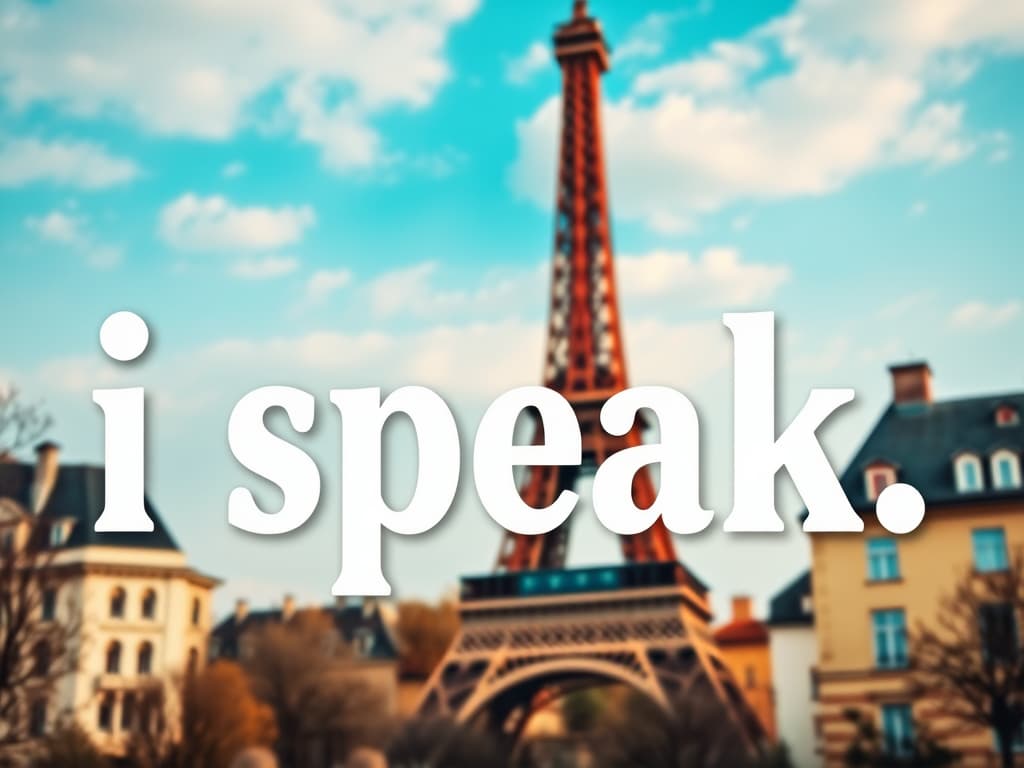 I speak in French