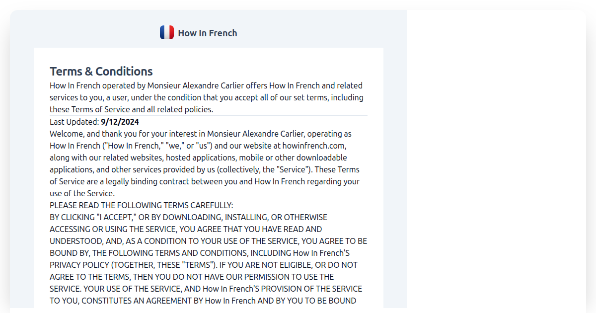 Terms & Conditions
